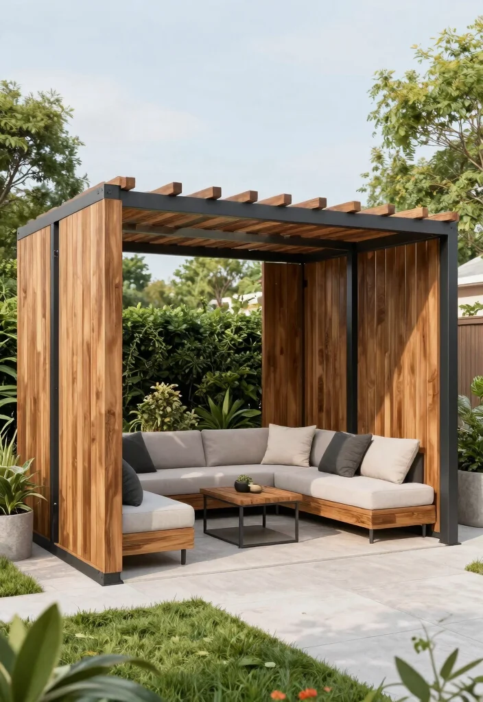 14 Free Standing Pergola Ideas That Stay Put in High Winds - 10. Customizable Modular Pergola Designs 1