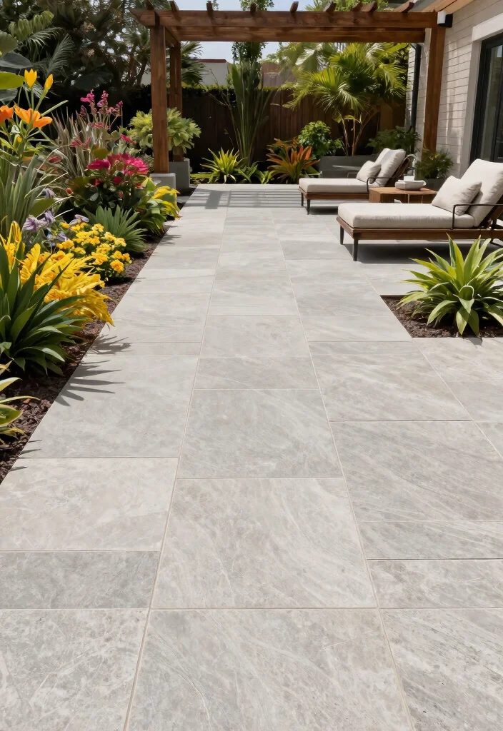 14 Outdoor Patio Tile Ideas That Drain Fast and Don't Crack in Freeze-Thaw - 2. Porcelain Pavers for Ultimate Durability 1