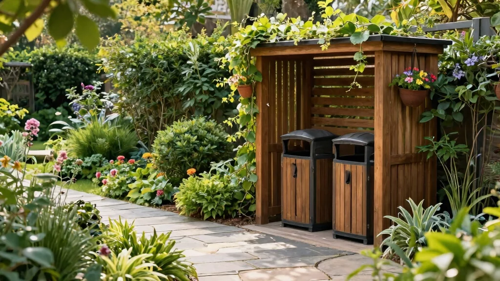 14 Outdoor Trash Can Storage Ideas That Hide Bins From View