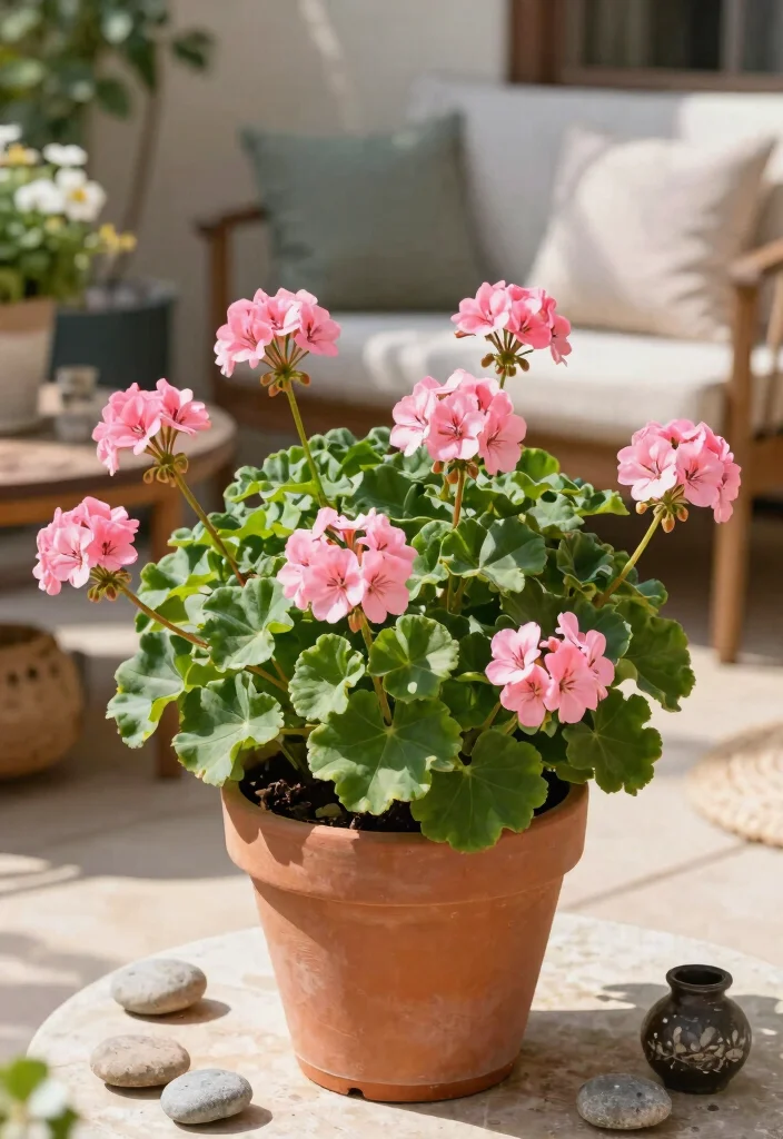 14 Potted Plants Patio Ideas That Thrive in Full Sun - 12. Hardy Scented Geraniums 1