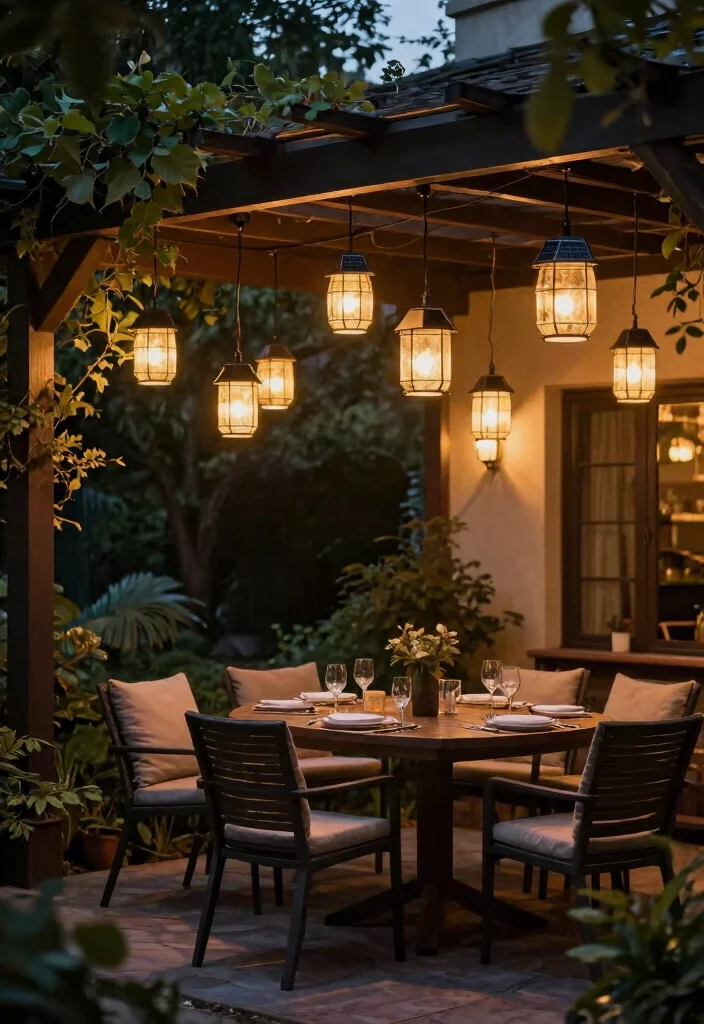14 Terrace Lights Concepts That Install Without Running New Electrical - 13. Solar Hanging Lights for a Cozy Vibe 1