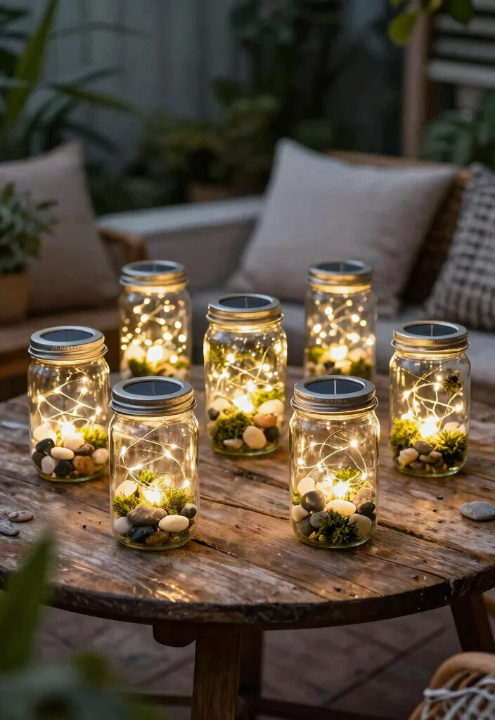 14 Terrace Lights Concepts That Install Without Running New Electrical - 14. DIY Solar Light Jars for a Personal Touch 1