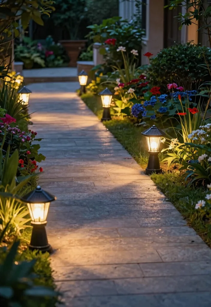 14 Terrace Lights Concepts That Install Without Running New Electrical - 3. Solar-Powered Path Lights 1