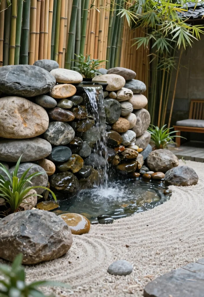 14 Wall Waterfall Outdoor Ideas That Run Without a Pond or Pool - 9. Zen Garden Water Wall 1