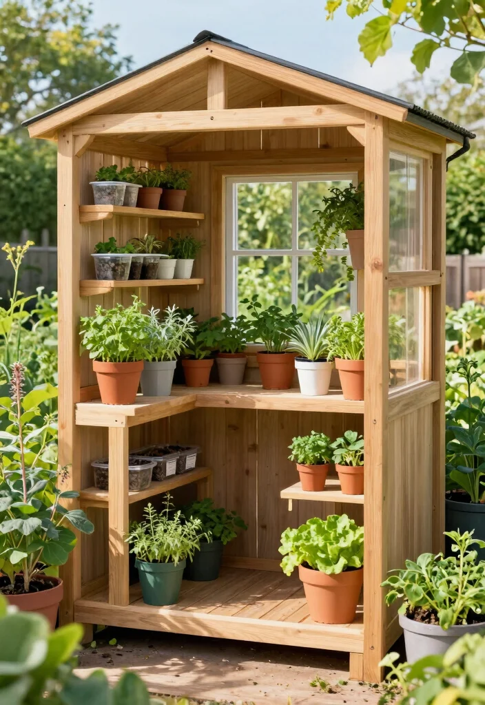 15 Backyard Shed Ideas That Hide Clutter and Actually Look Good - 10. Herb and Vegetable Shed 1