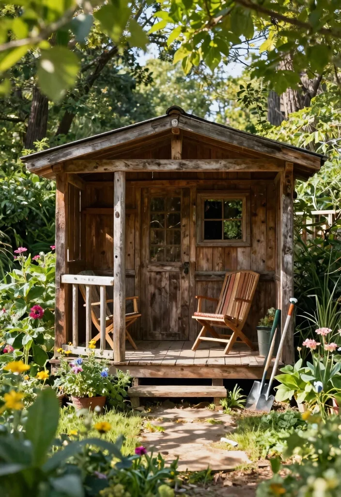 15 Backyard Shed Ideas That Hide Clutter and Actually Look Good - 2. Rustic Wood Cabin 1