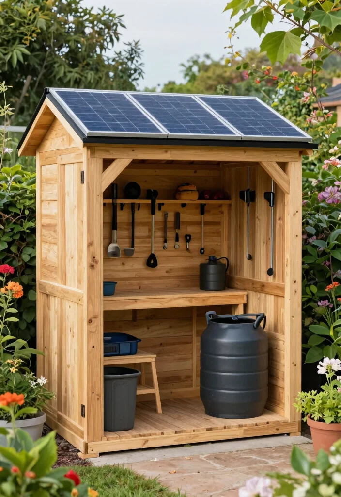 15 Backyard Shed Ideas That Hide Clutter and Actually Look Good - 9. Eco-Friendly Tool Shed 1