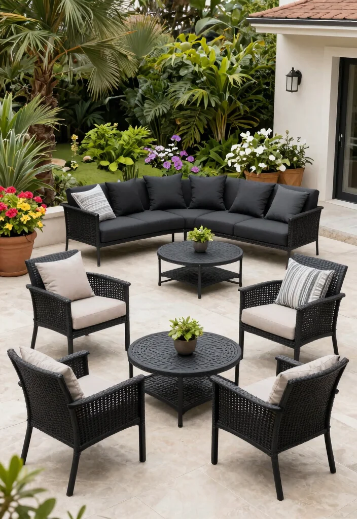 15 Black Patio Furniture Ideas That Don't Show Dirt and Pollen - Conclusion 1