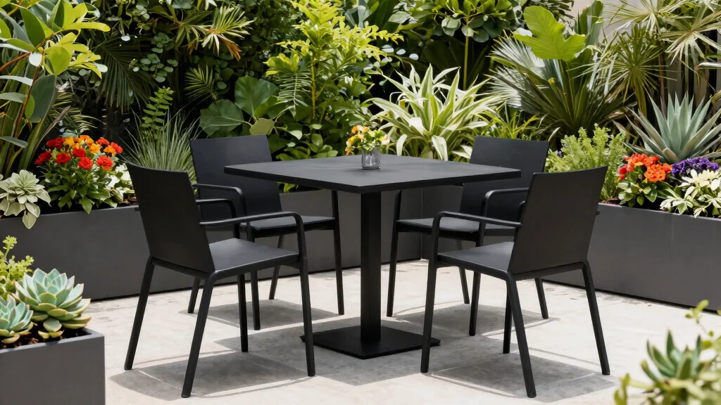 15 Black Patio Furniture Ideas That Don't Show Dirt and Pollen