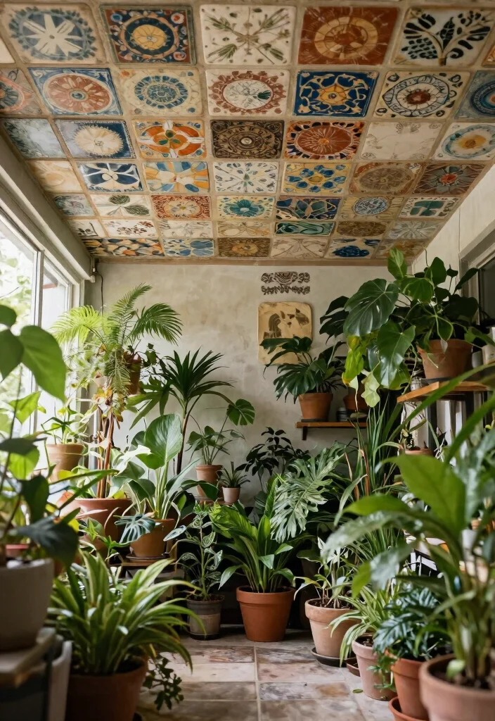 15 Ceiling Tile Makeover Ideas That Cover Water Stains Fast - 14. Upcycled Ceiling Tiles 1