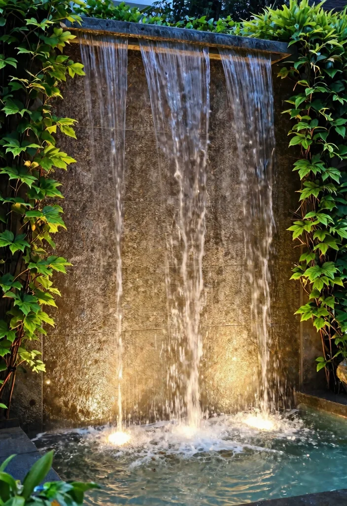 15 Fuente Para Patio Ideas Que No Necesitan Instalacion Complicada - 15. Water Wall Fountain 1