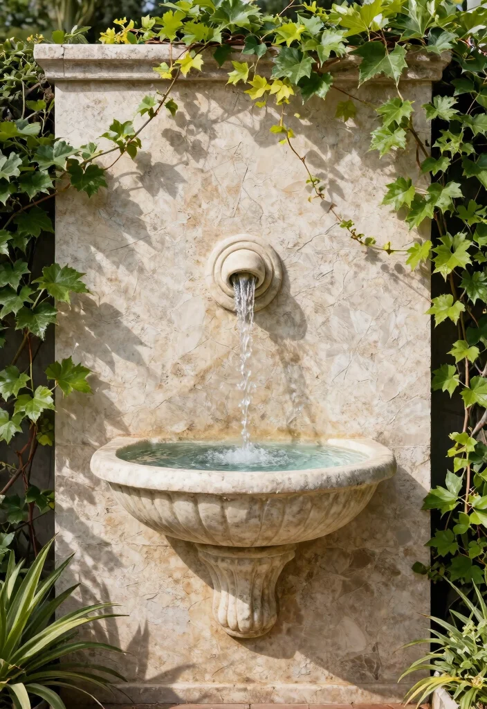 15 Fuente Para Patio Ideas Que No Necesitan Instalacion Complicada - 8. Hanging Wall Fountain 1