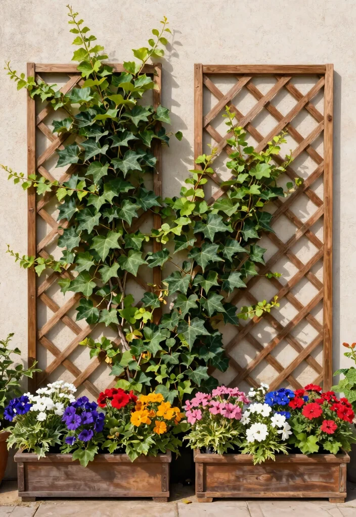 15 Garden Arch Trellis Ideas That Support Heavy Climbing Vines - 7. Trellis Wall Garden 1