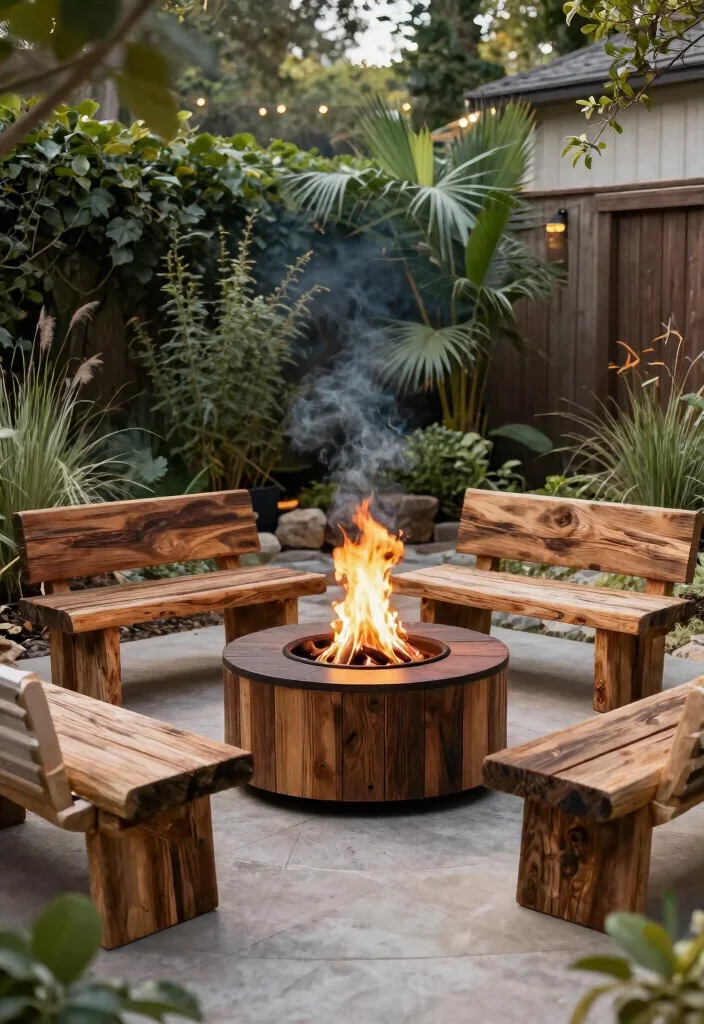 15 Modern Backyard Fire Pit Ideas for Small Spaces - 13. Eco-Friendly Fire Pit 1