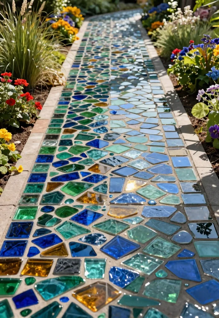15 Outdoor Floor Tile Style Ideas That Hide Dirt and Stains - 7. Recycled Glass Tiles 1