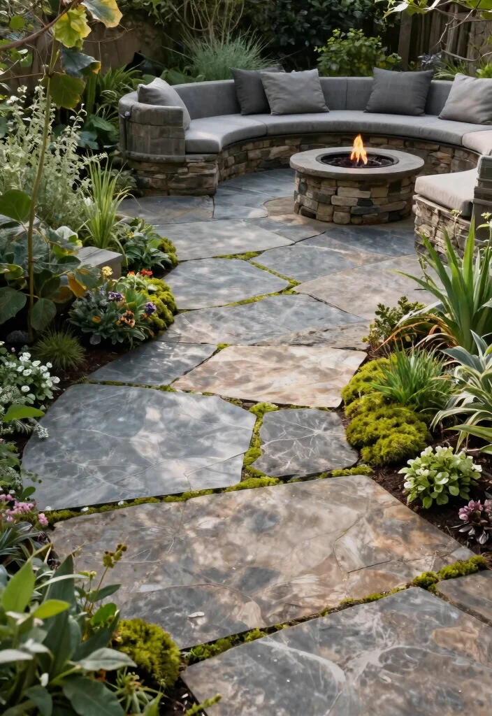 15 Outdoor Tiles Flooring Ideas That Don't Crack in Freeze-Thaw Cycles - 1. Natural Stone Slabs 1