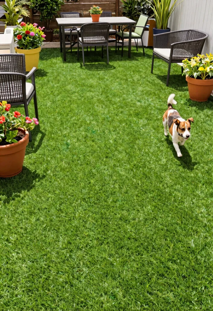 15 Outdoor Tiles Flooring Ideas That Don't Crack in Freeze-Thaw Cycles - 13. Synthetic Turf Tiles 1