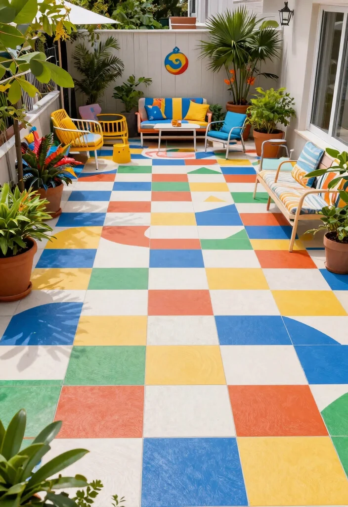 15 Outdoor Tiles Flooring Ideas That Don't Crack in Freeze-Thaw Cycles - 14. Vinyl Flooring Tiles 1