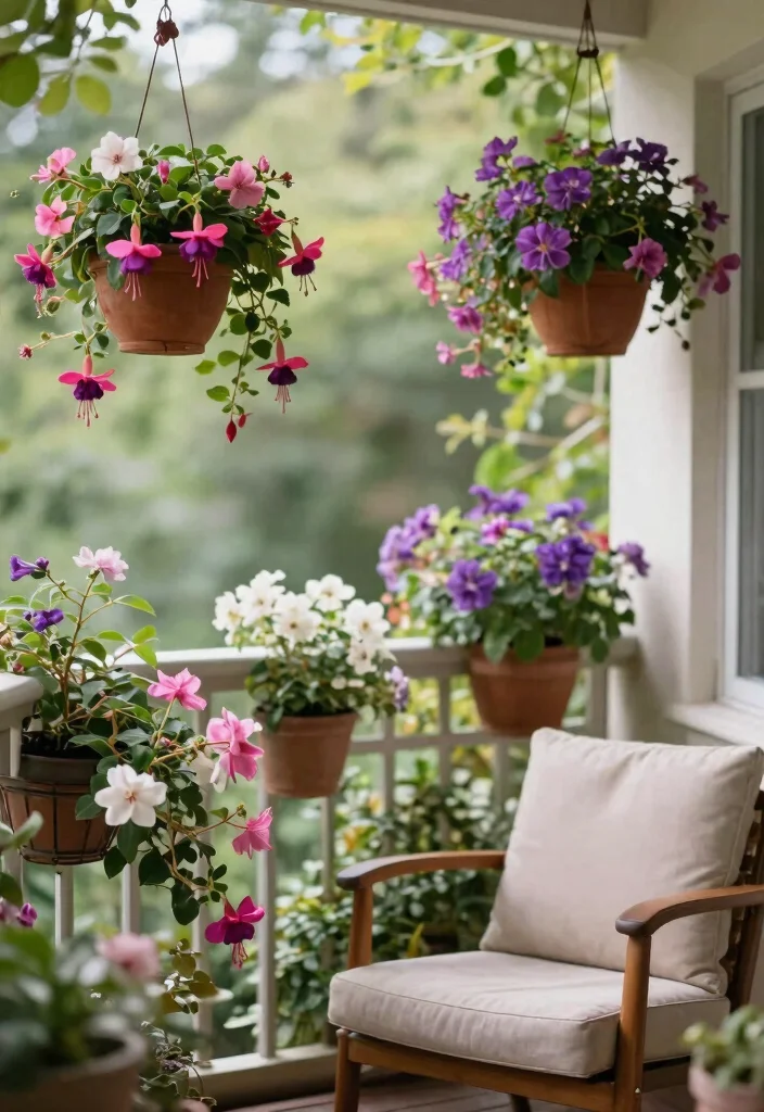 15 Plants for Balcony Ideas That Thrive in Full Sun or Shade - 2. Fuchsia – Shade-Loving Beauties 1