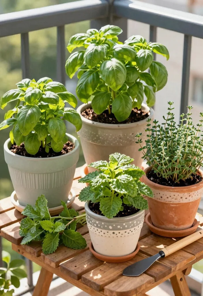 15 Plants for Balcony Ideas That Thrive in Full Sun or Shade - 4. Herbs – Functional and Fashionable 1