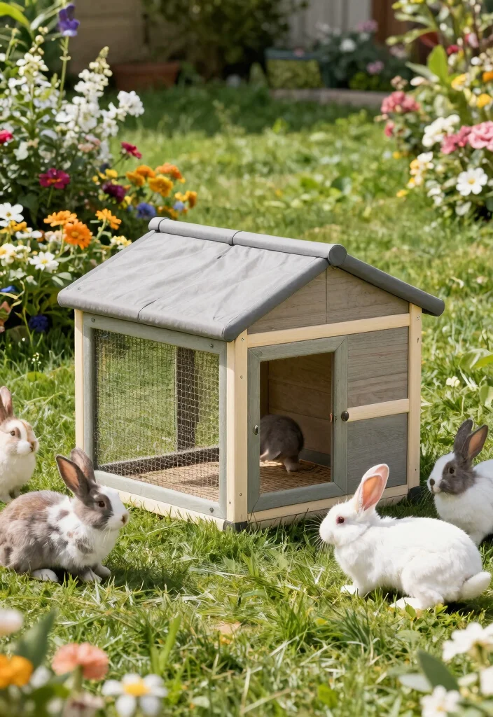 15 Rabbit Hutch Outdoor Ideas That Keep Predators Out Year-Round - 12. Portable Rabbit Hutches 1