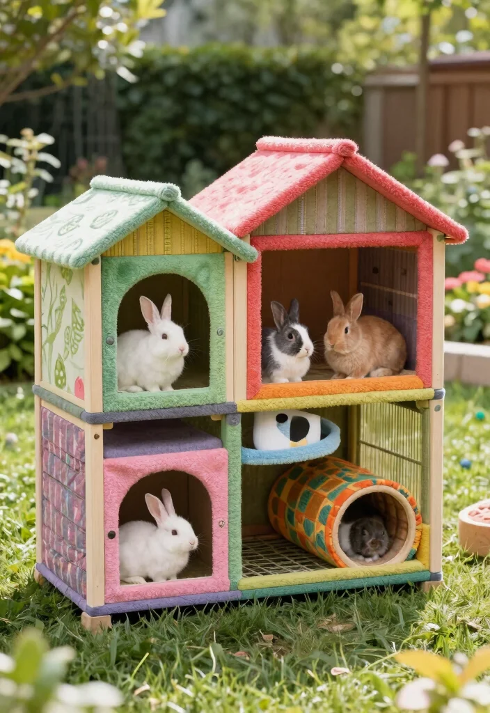 15 Rabbit Hutch Outdoor Ideas That Keep Predators Out Year-Round - 13. Customizable Rabbit Housing 1