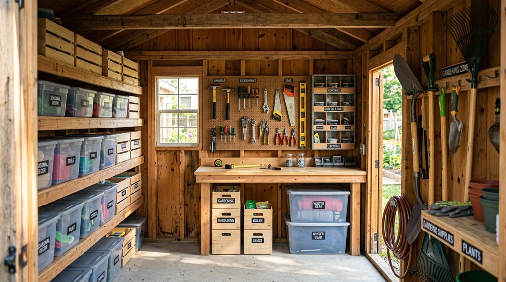 10 steps to organize shed