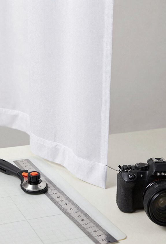 cut and seam shower curtain panels