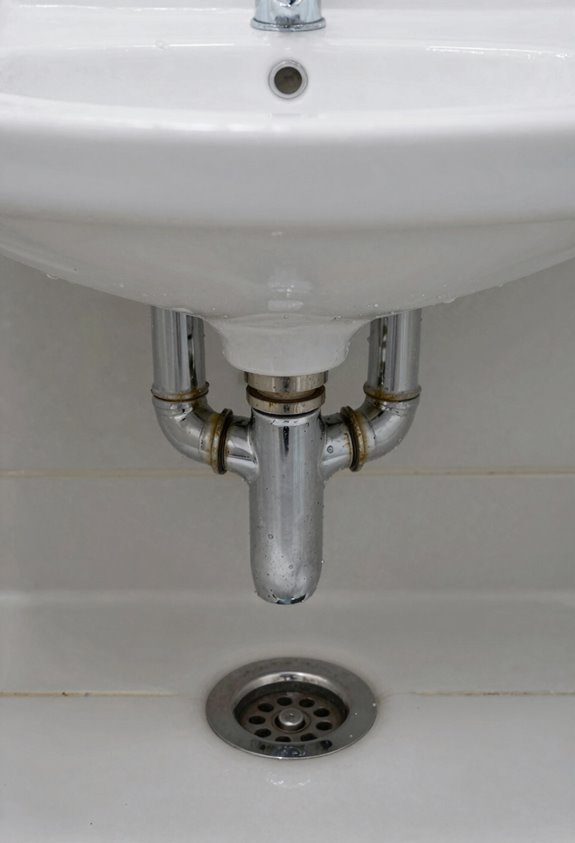 dry p trap causes bathroom odors
