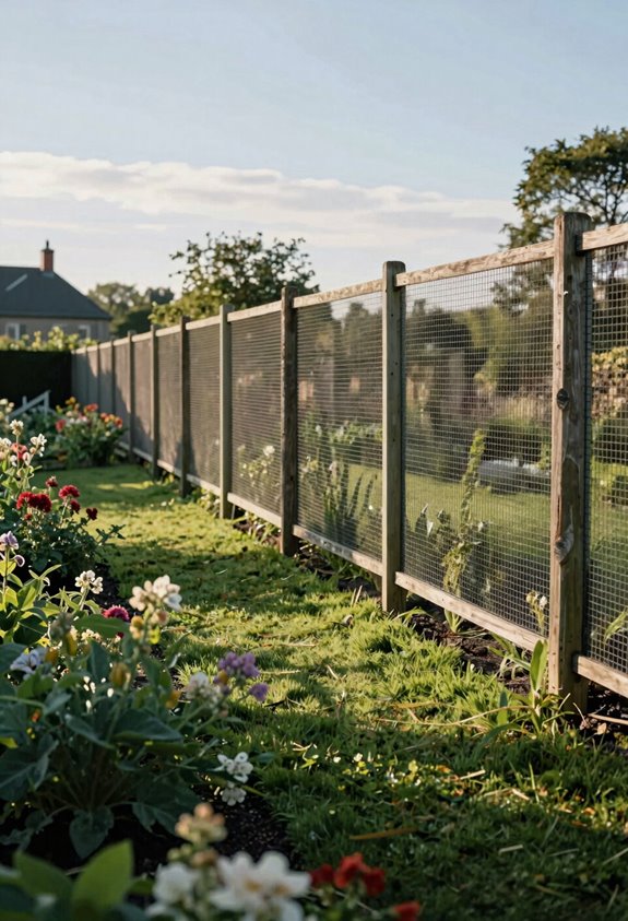 eight foot deer fence effectively deters most gardens