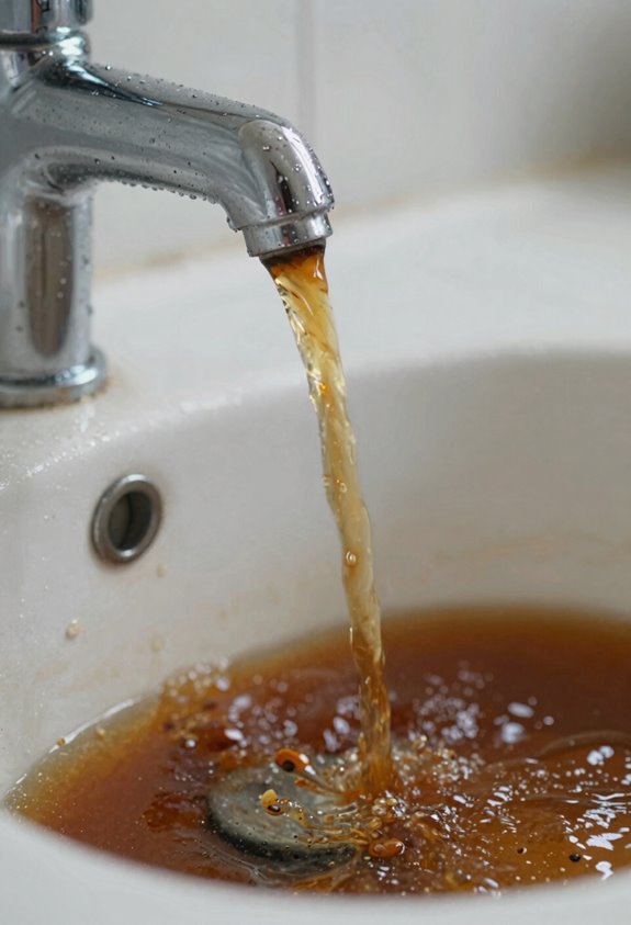 first draw rust flush confirms oxidation
