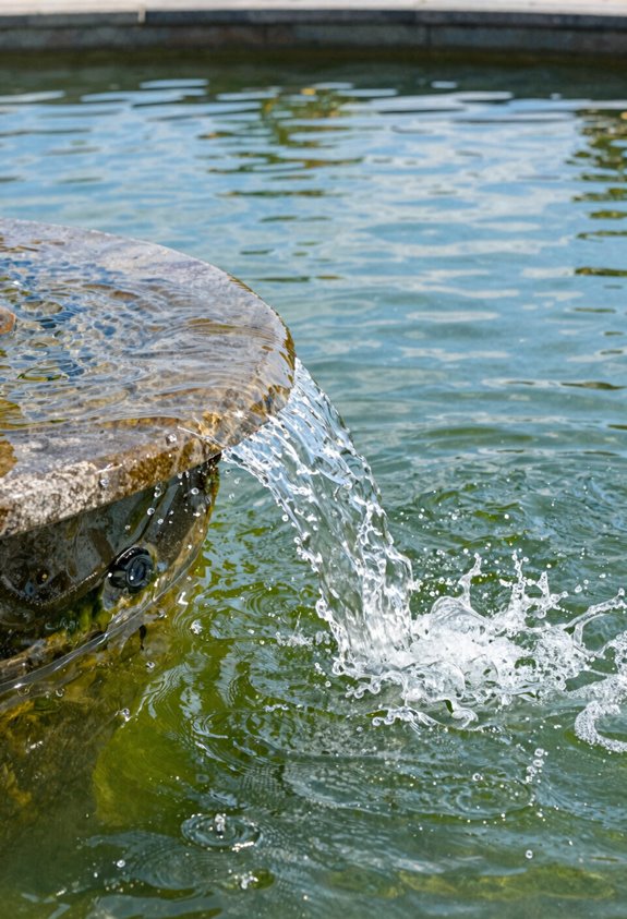 keep water moving to prevent algae