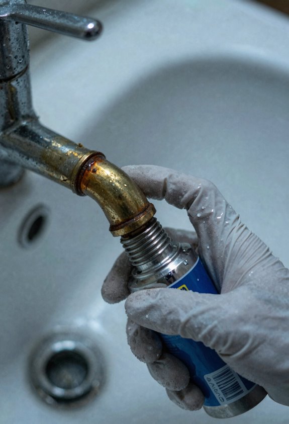 loosen corroded faucet handles