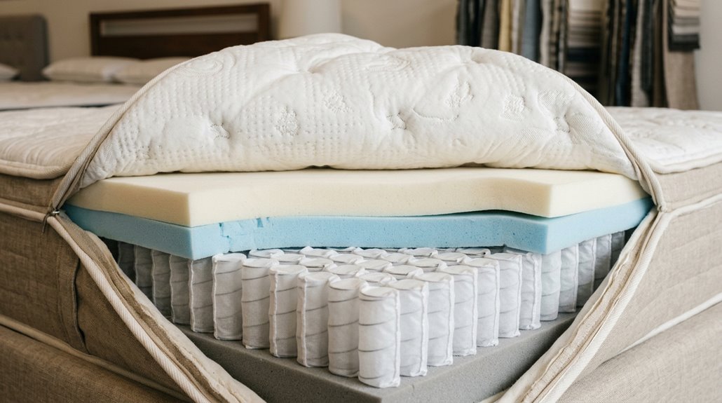 materials used in mattresses manufacturing
