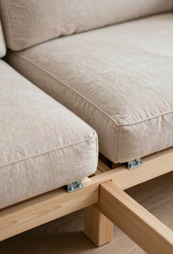 remove cushions locate fasteners