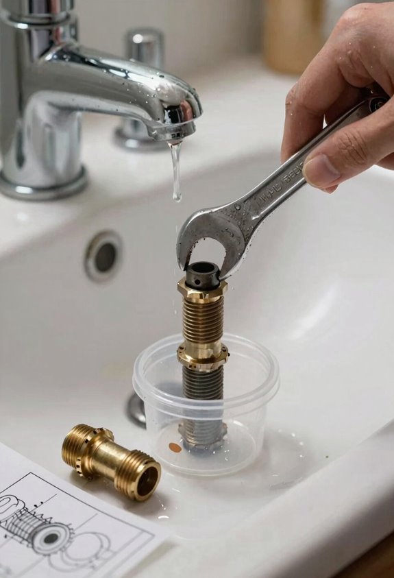 replace worn faucet components seal test