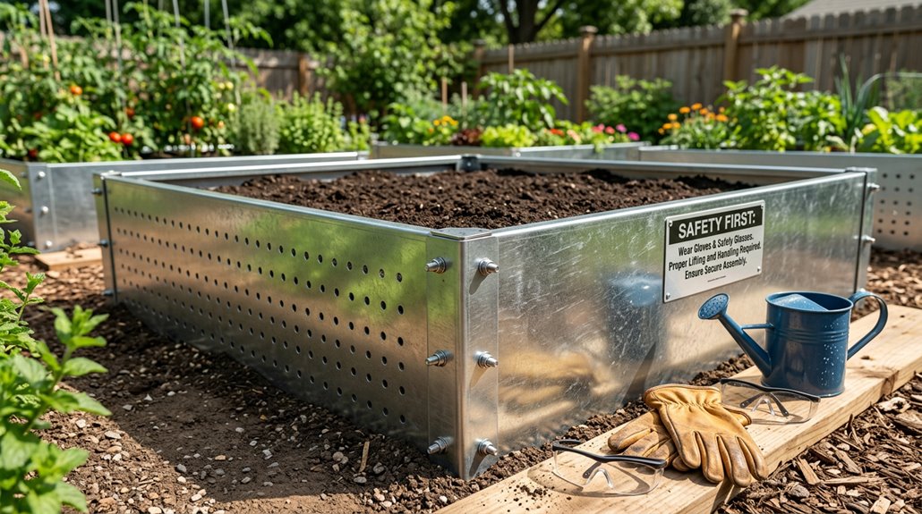 safe handling of galvanized beds