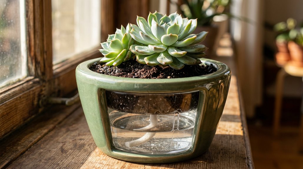 self watering planter mechanism explained