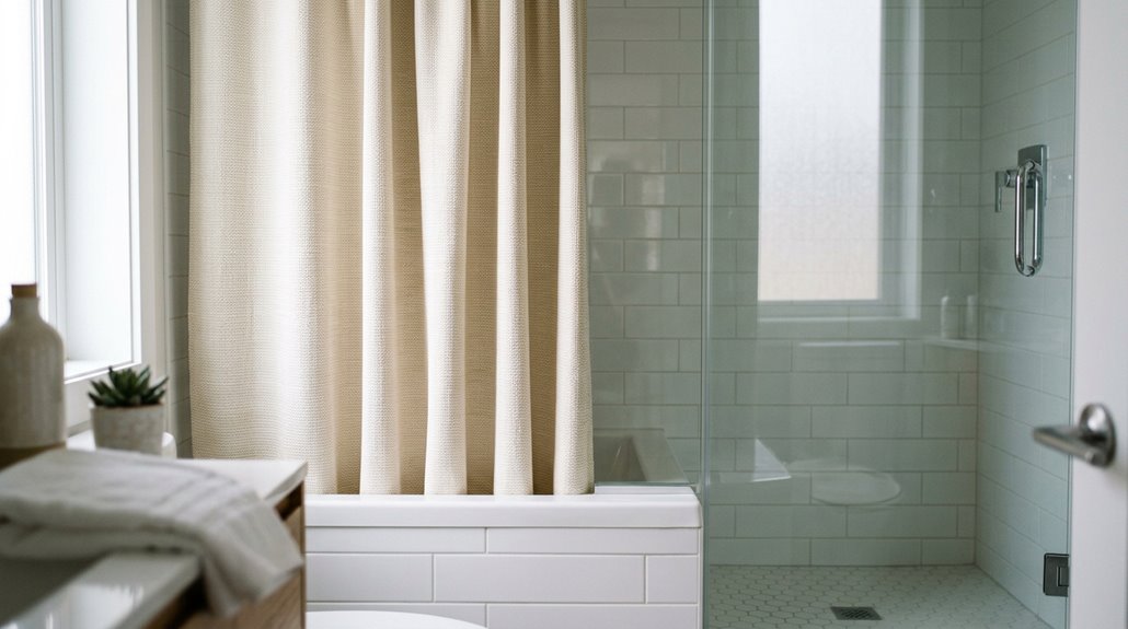 shower curtain length guidance
