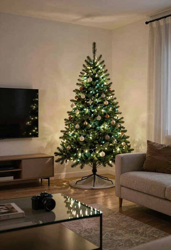 slim slim tree tv corner balance