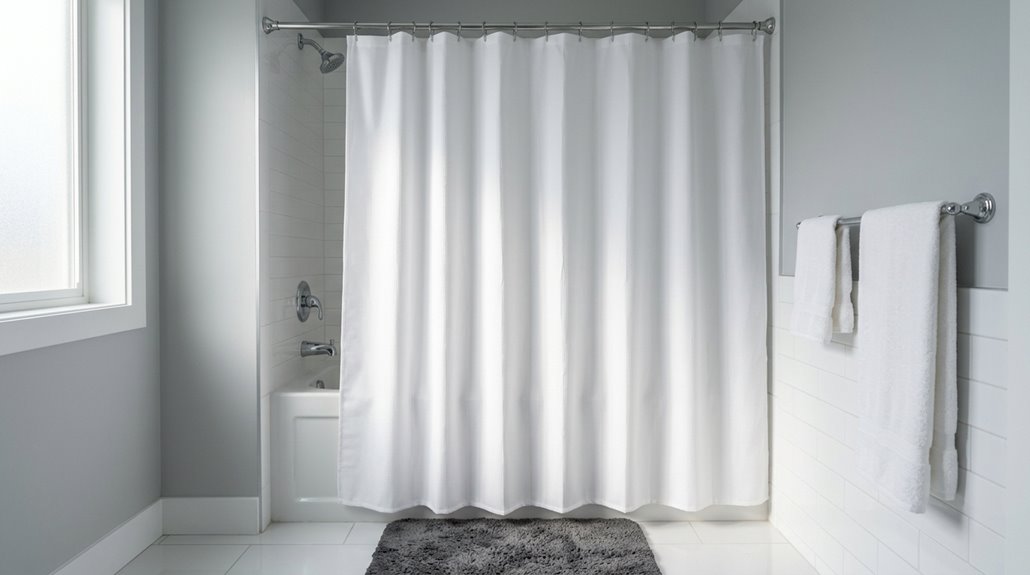 standard shower curtain length dimensions