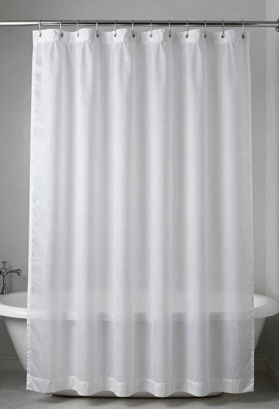 standard shower curtain length standardization