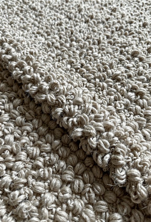 twisted pile knobby resilient texture
